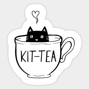 Kit-Tea Cat Lover Sticker